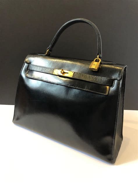 hermes vintage black box kelly|hermes kelly bag 40cm.